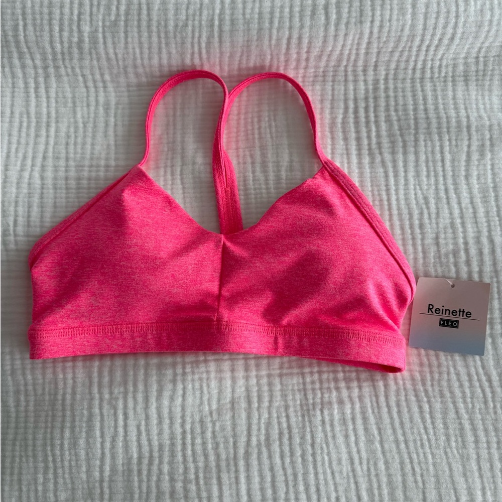 Fleo reinette Heather Pink Sports Bra